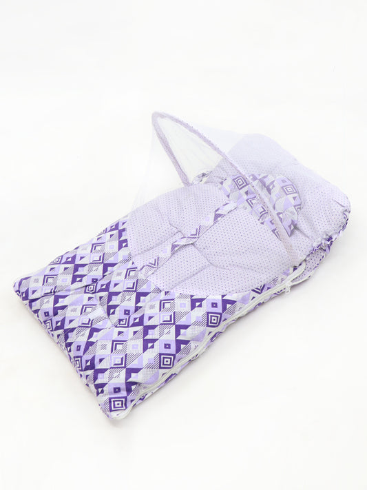 NV 2Pcs Newborn Baby Sleeping Bag With Mosquito Net 01 Purple
