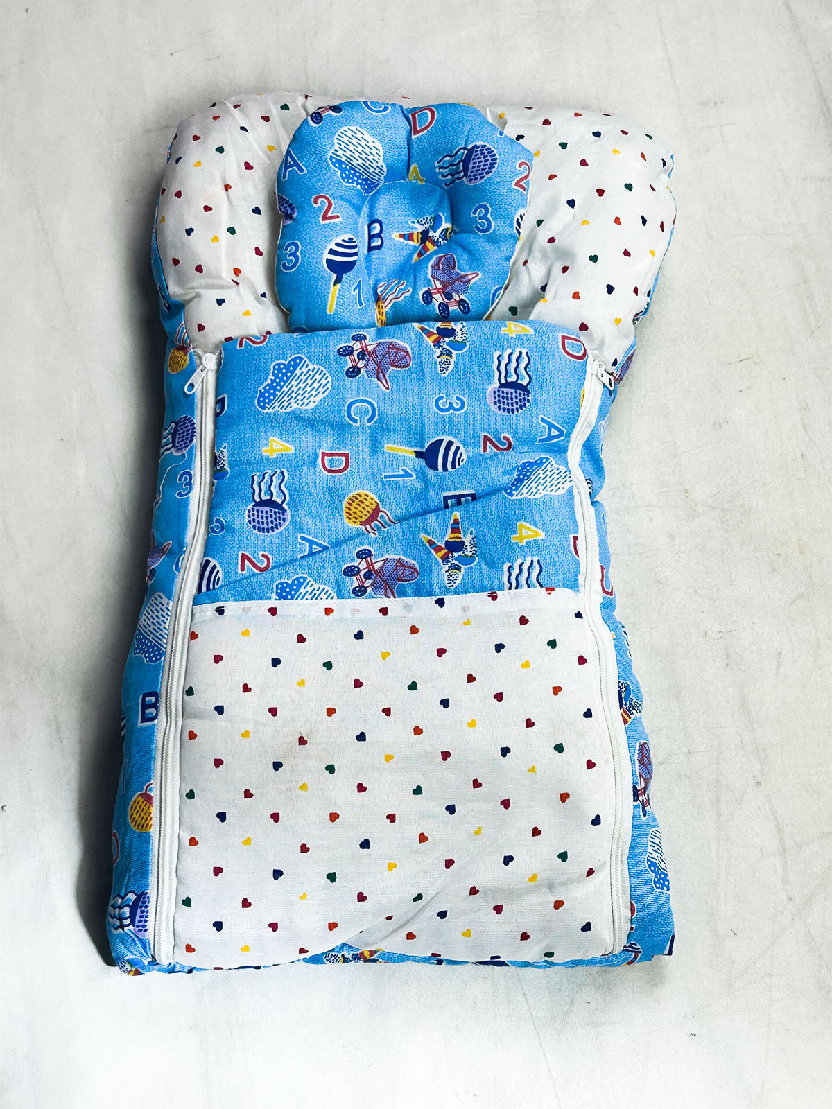0Mth - 3Mth Sky Blue 2Pcs Gift Set for Newborn NBGS399