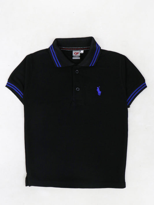 BTS04  MM Boys Polo T-Shirt 3.5Yrs - 8Yrs Black