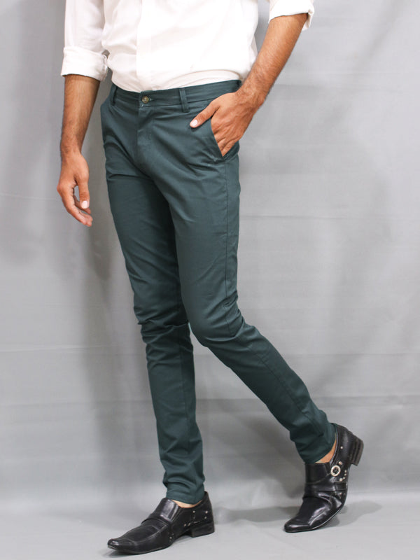 Dark Grey Cotton Chino Pant For Men MCP04