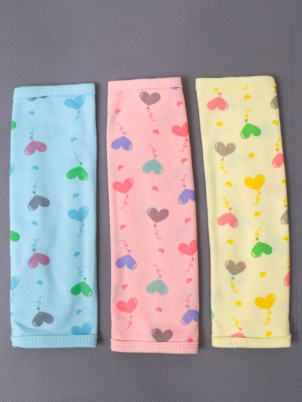 Pack Of 3 Heart Face Towels/Napkins For Newborn