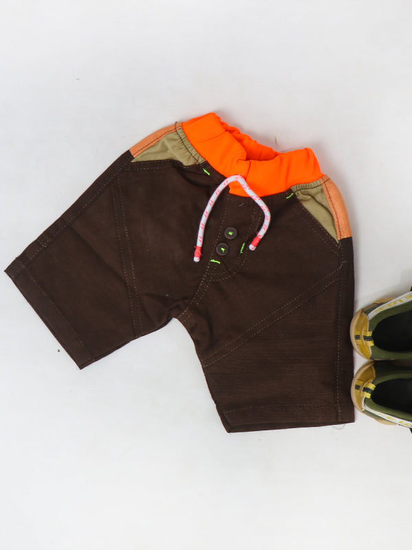 BCS04 BL Boys Cotton Short 1.5Yrs - 4Yrs Brown