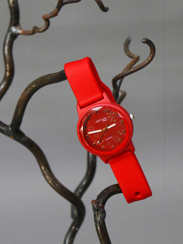 Red Stylish Wrist Watch for Women WW27