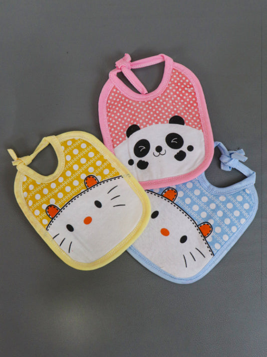 Pack Of 3 Panda Bibs For Newborn