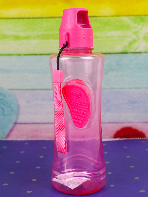 WTB16 Safari Pink Plastic Transparent Water Bottle - 550ML