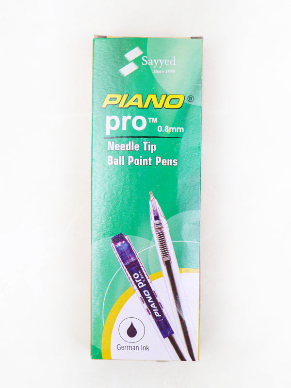 Piano Pro Ball Point Pens 0.8mm - 10Pcs