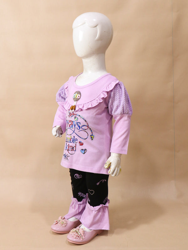 1Yr - 4Yrs Kind Light Purple Suit For Girls BGF GS51