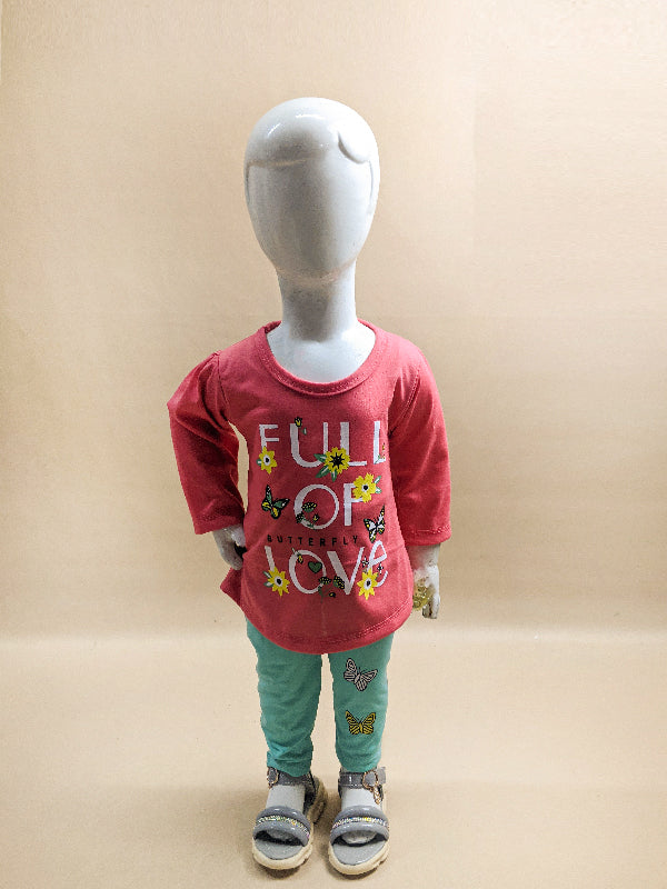 1Yr - 4Yrs Love Red Suit For Girls RG GS74