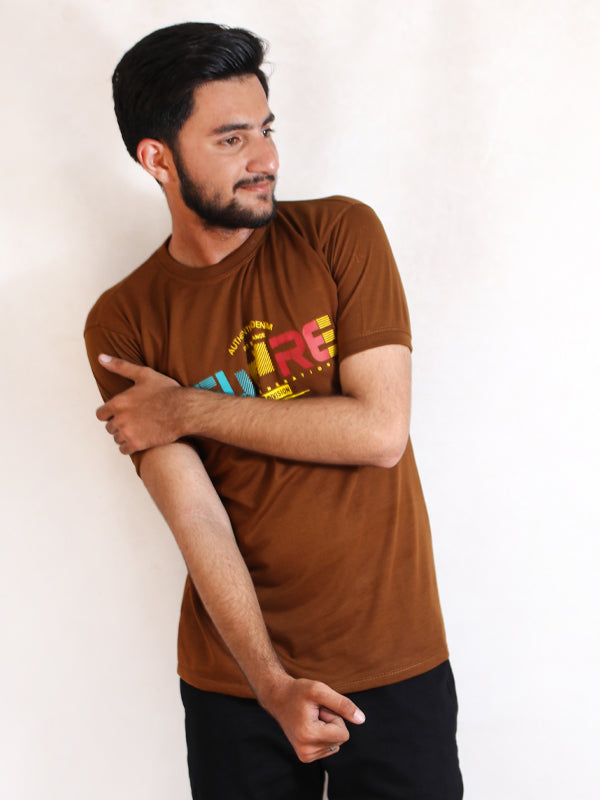 AH Men's T-Shirt Future Brown