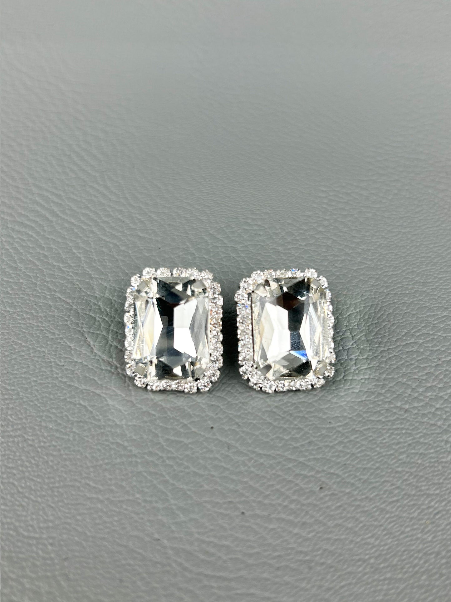 Silver Square Earrings For Women/Girls WER05