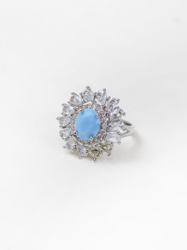 WFR01 Fancy Finger Rings For Women D-01 Turquoise Stone