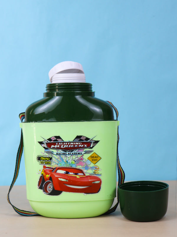 Kids Water Bottle Polo Cooler Cars Dark Green