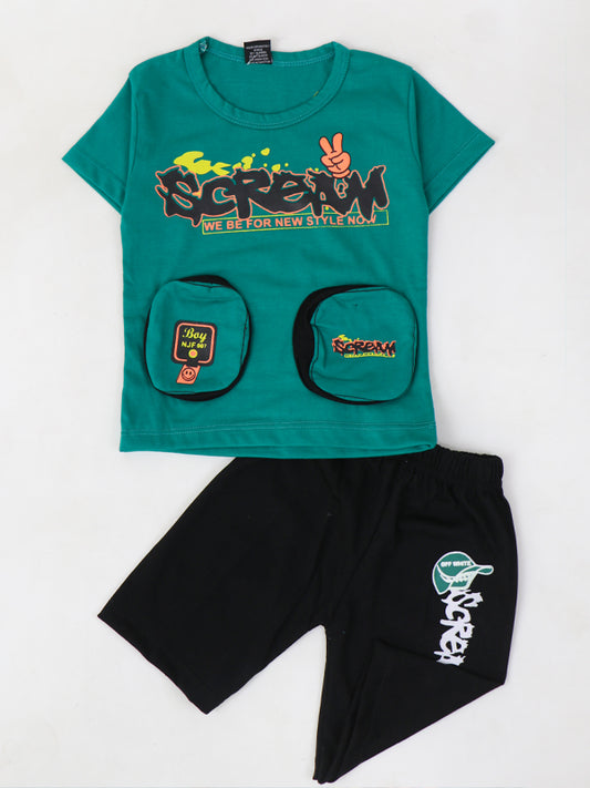 BS28 NJ Kids Suit 1Yr - 4Yrs Scream Green