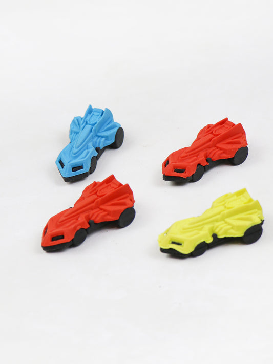 STA01 Car 3D Eraser Pack of 4