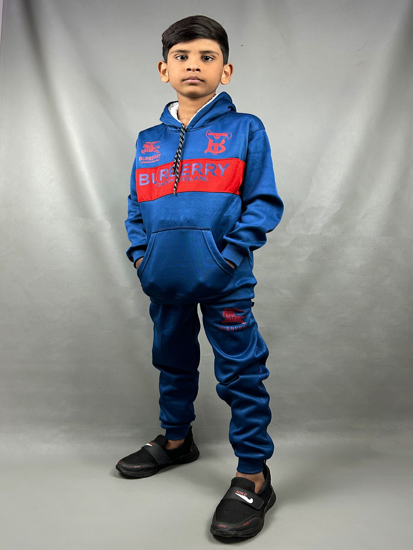 7Yr - 11Yrs Sea Blue Track Suit For Boys AH KTR37