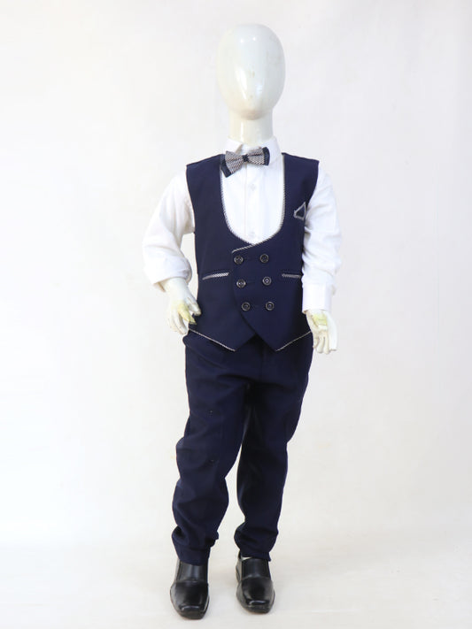 BCP11 4 PCS Suit for Boys 7Yrs - 14Yrs Navy Blue