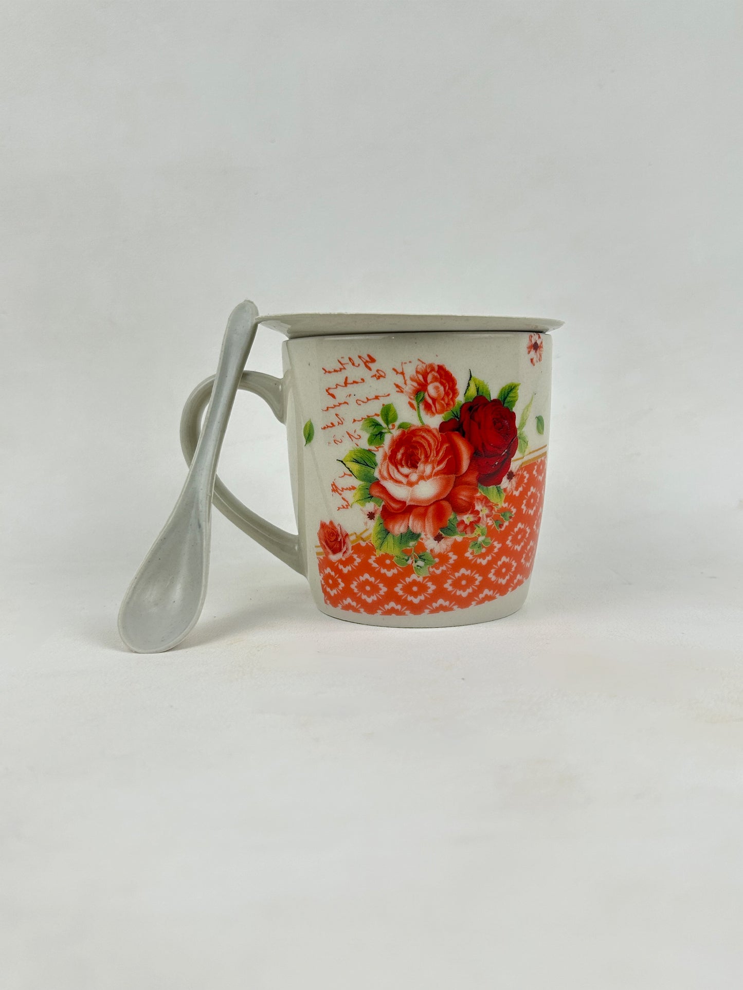 Coffee Mug with Spoon & Lid Set CM14