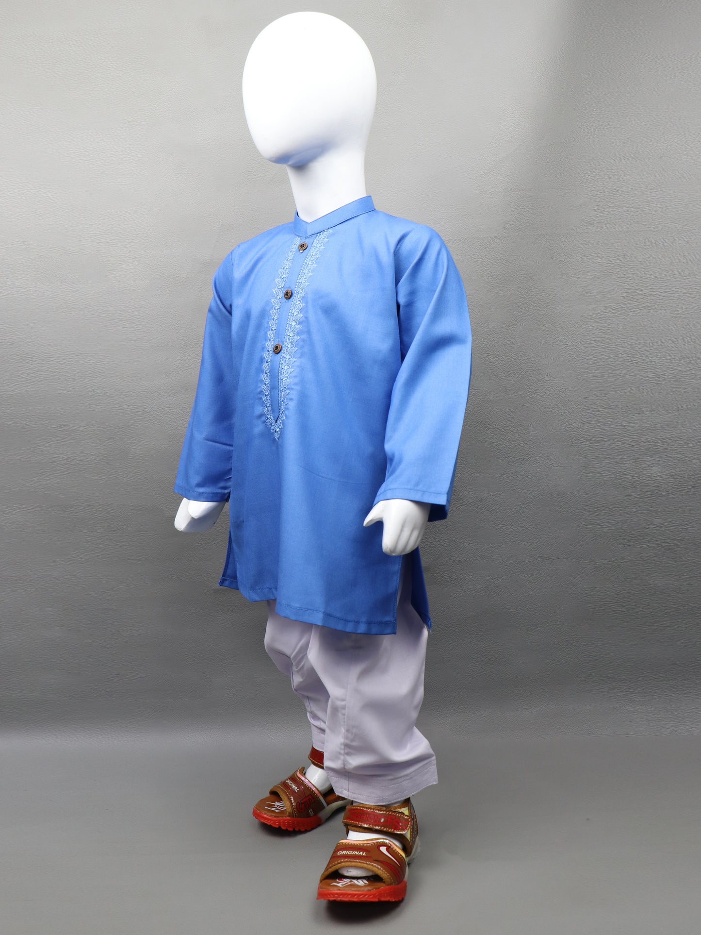 2Yrs - 14Yrs 681 Blue Kameez Shalwar Suit For Boys BKS109