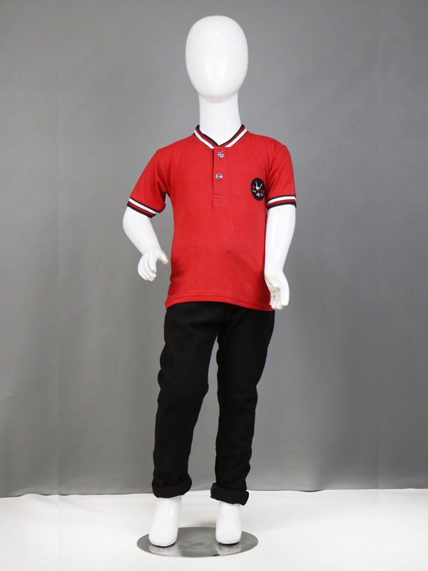 TB Boy T-Shirt 3 Yrs - 8 Yrs Red