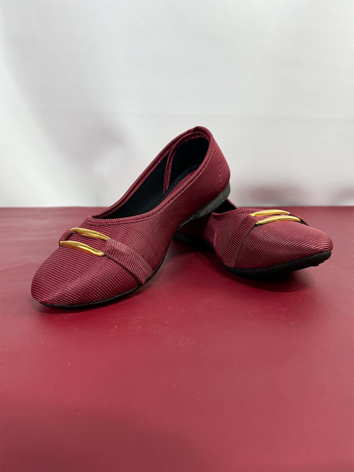Maroon Casual Pumps For Women WP12