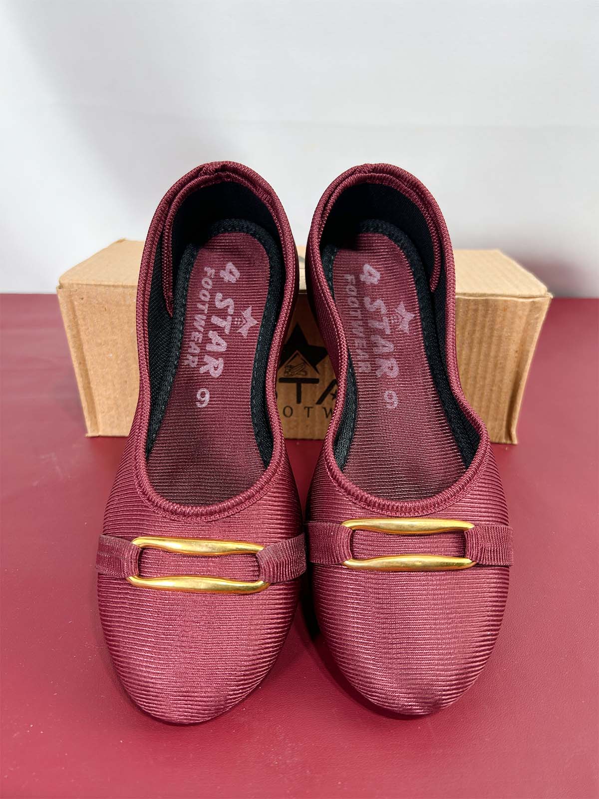 Maroon Casual Pumps For Women WP12