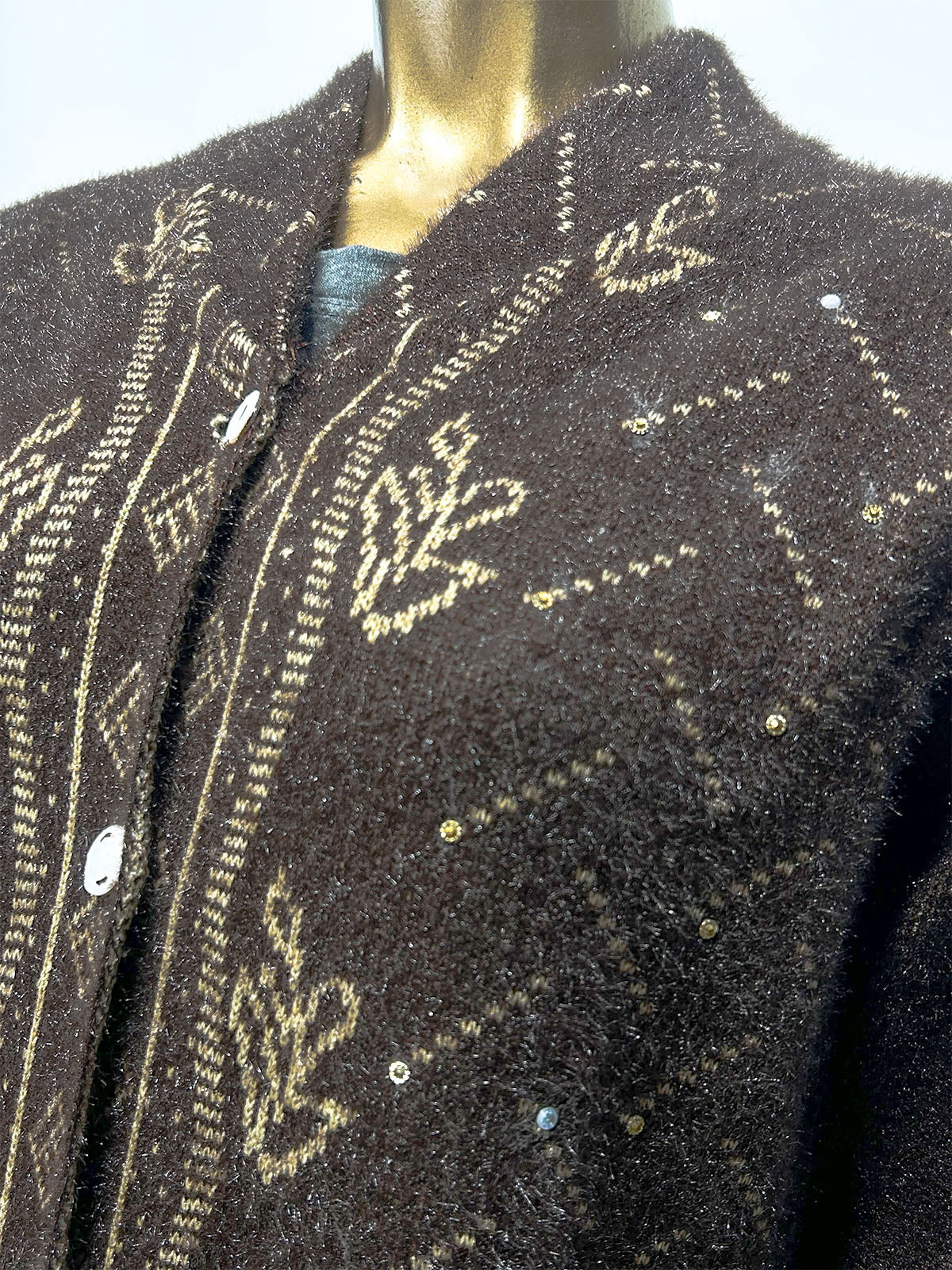 Brown Full Sleeves Sweater For Women WSW120