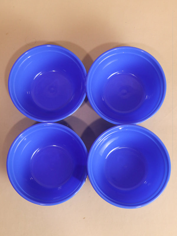 Blue Pack Of 4 Plastic Bowls MB13