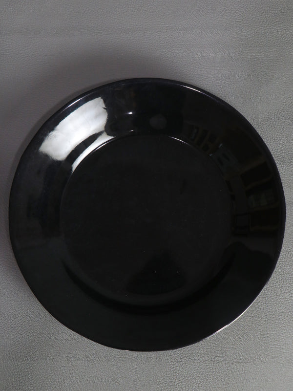 Melamine Double Glazed Plate Black MP07