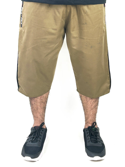 Light Brown Cargo 3-QTR Short for Men AA MS121