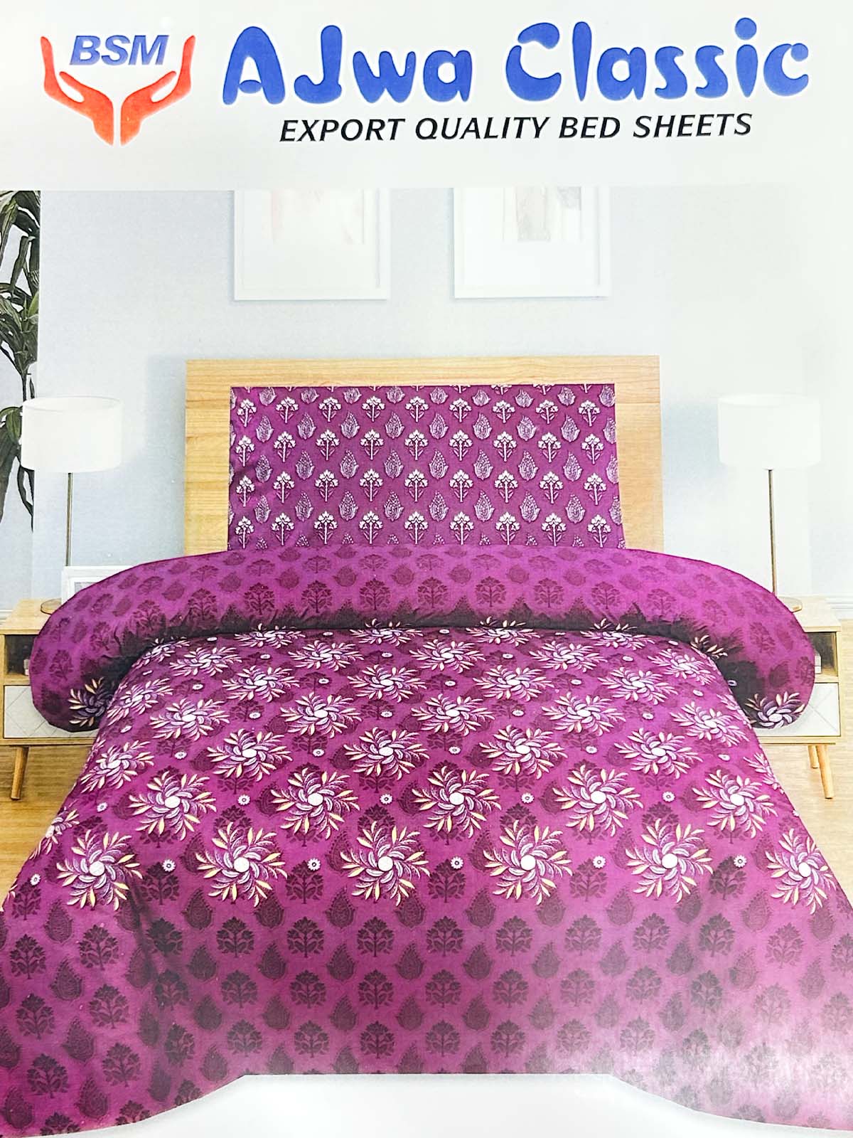 2Pc Single Bed Sheet BS122
