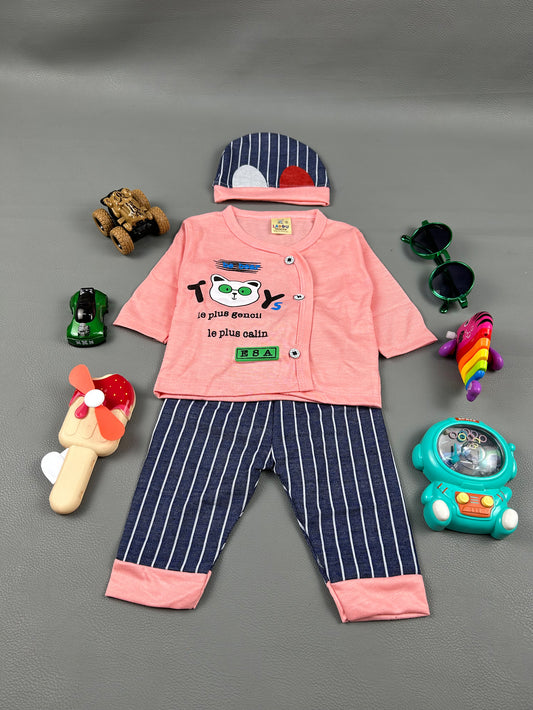 0Mth - 3Mth Pink Baba Suit For Newborns HG NBS230