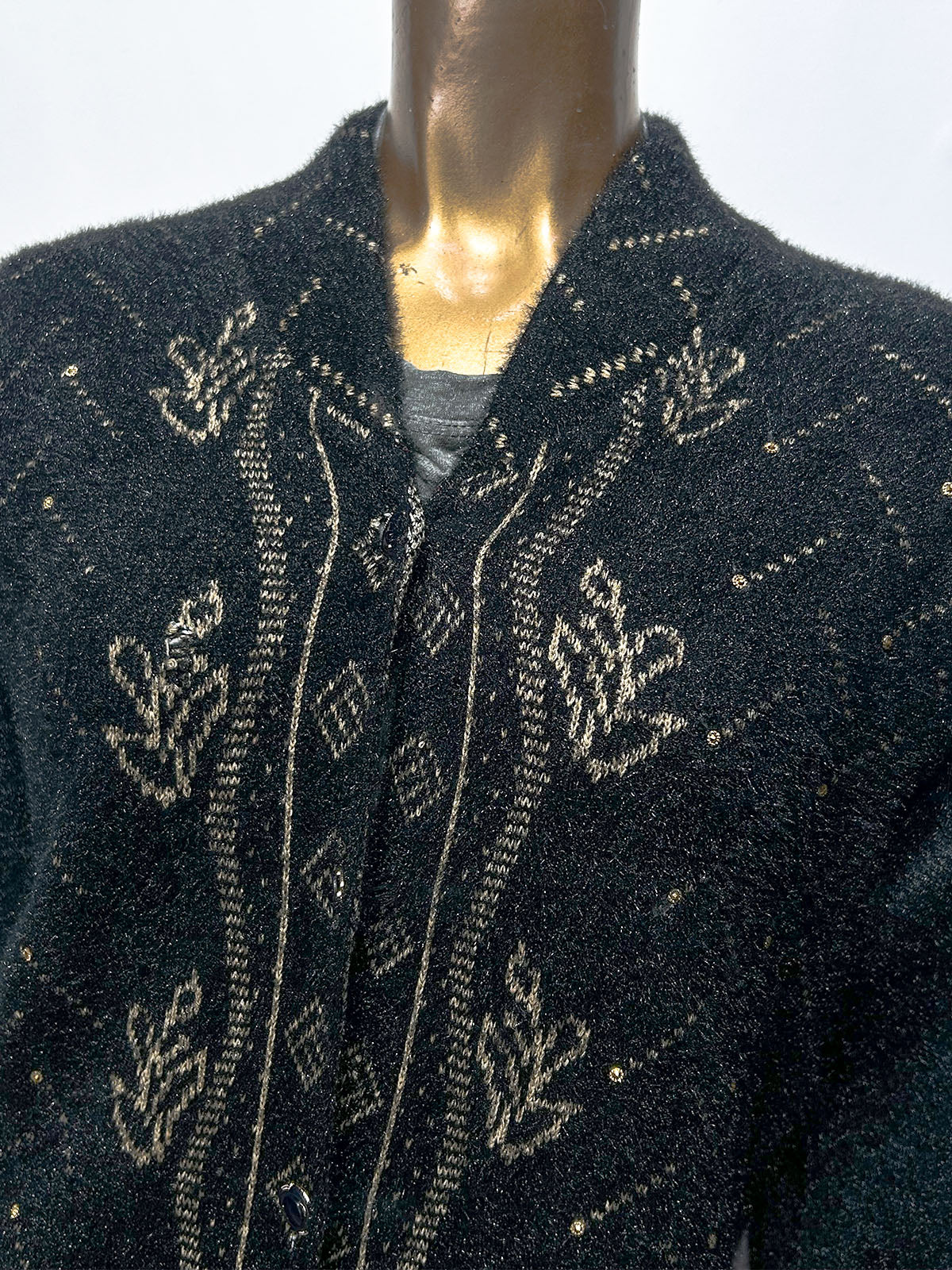 Black Full Sleeves Sweater For Women WSW123