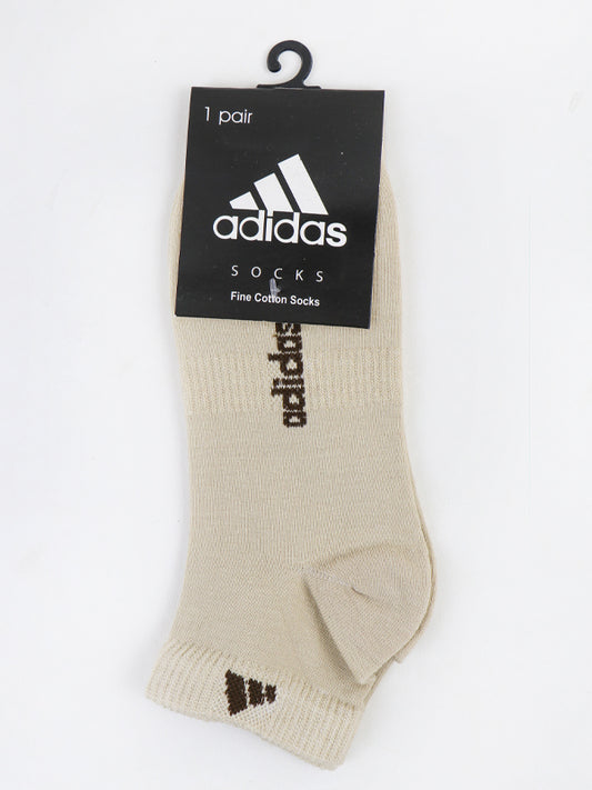 AD - Ankle Socks Plain White Chocolate 01