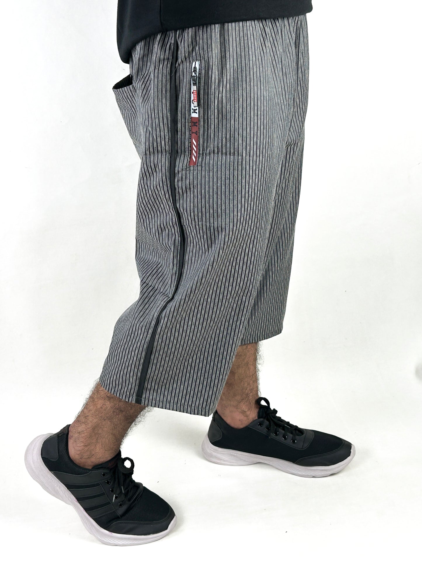 Grey Line Cargo 3-QTR Short for Men AA MS124