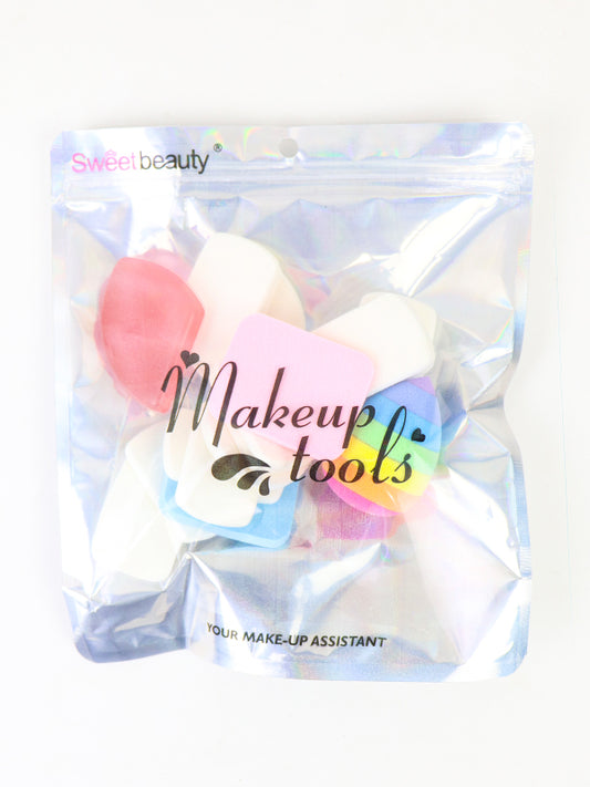 Pack Of 19 Makeup Sponge Beauty Blender Puff Random Shapes Multicolor