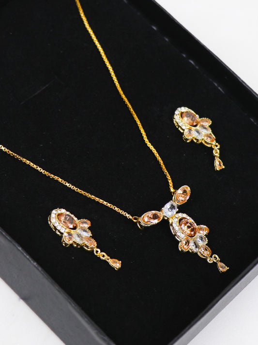 Fancy Necklace D-31 Golden