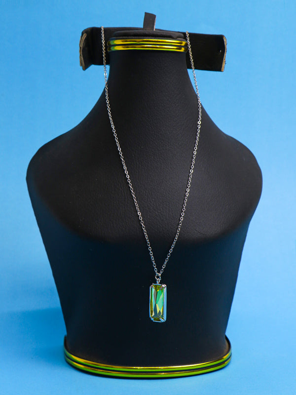 Green Quartz Fashion Necklace