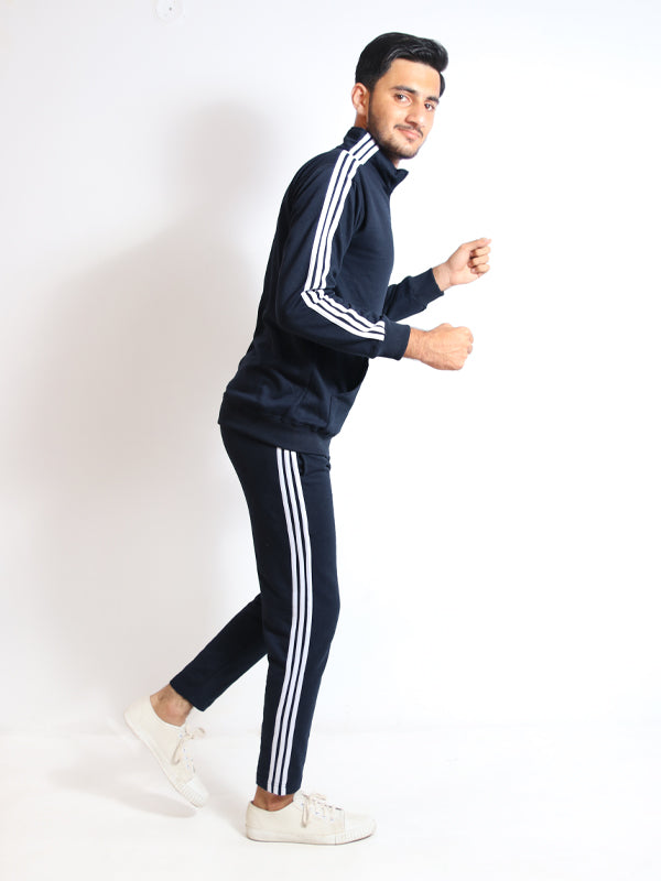 Men's 3-Stripes Track Suit Navy Blue