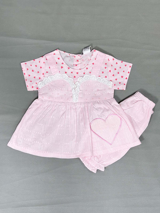 6Mth - 12Mth Pink Suit For Newborns NBS682
