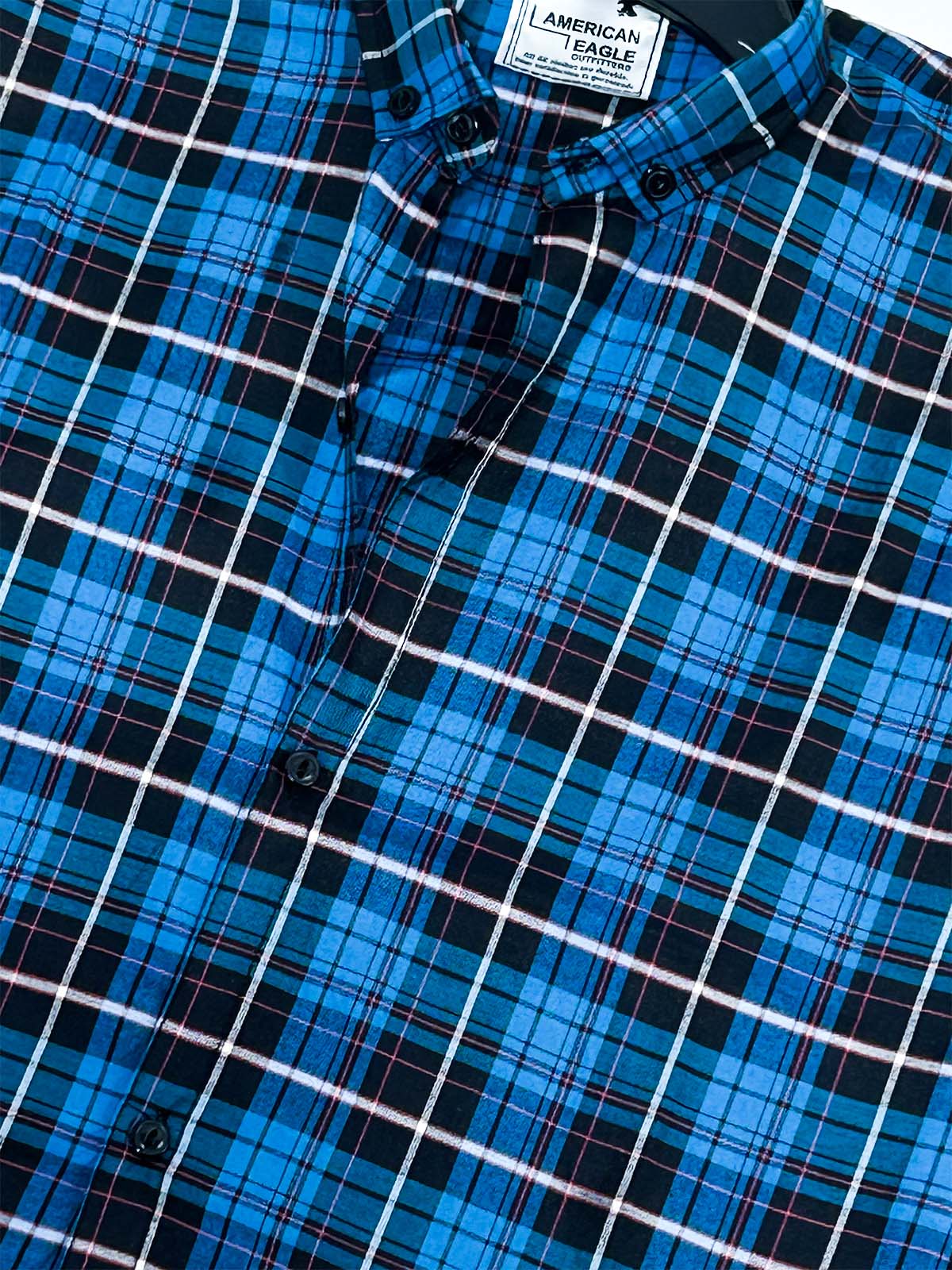 Blue Checks Casual Shirt For Men MCS133
