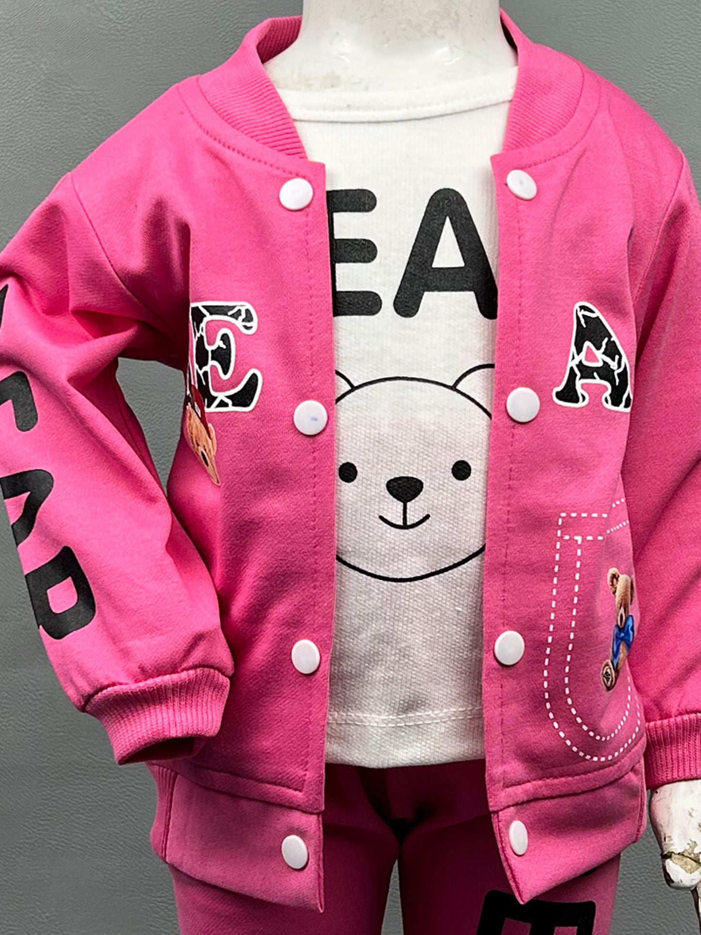 2Yr - 5Yrs Bear Pink Suit For Kids TG BS211