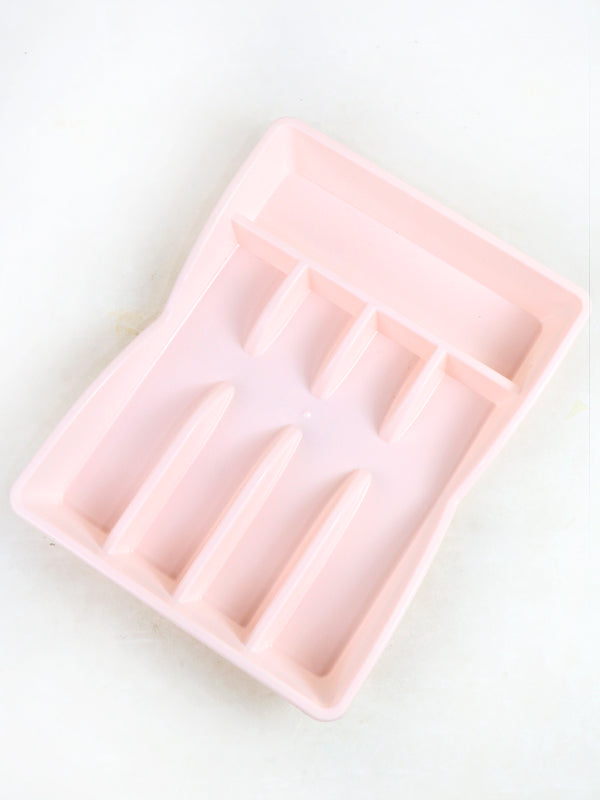 Light Pink Plastic Cutlery Tray