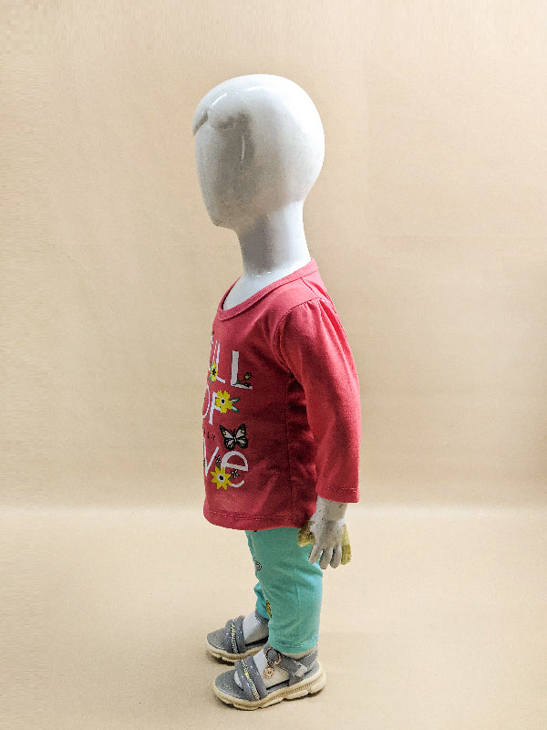 1Yr - 4Yrs Love Red Suit For Girls RG GS74