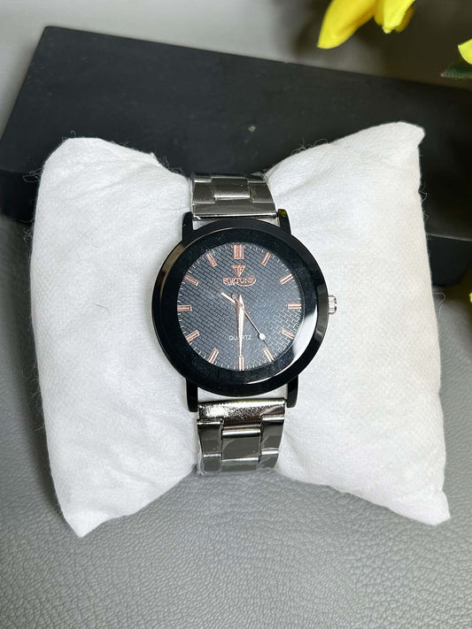 Silver Stainless Steel Watch For Men MW158