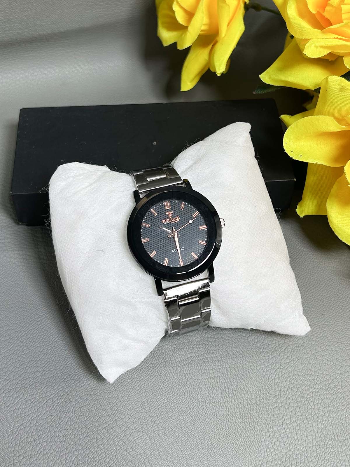 Silver Stainless Steel Watch For Men MW158