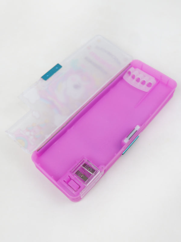 PB20 Pencil Box with 2 Sharpeners For Kids Pink