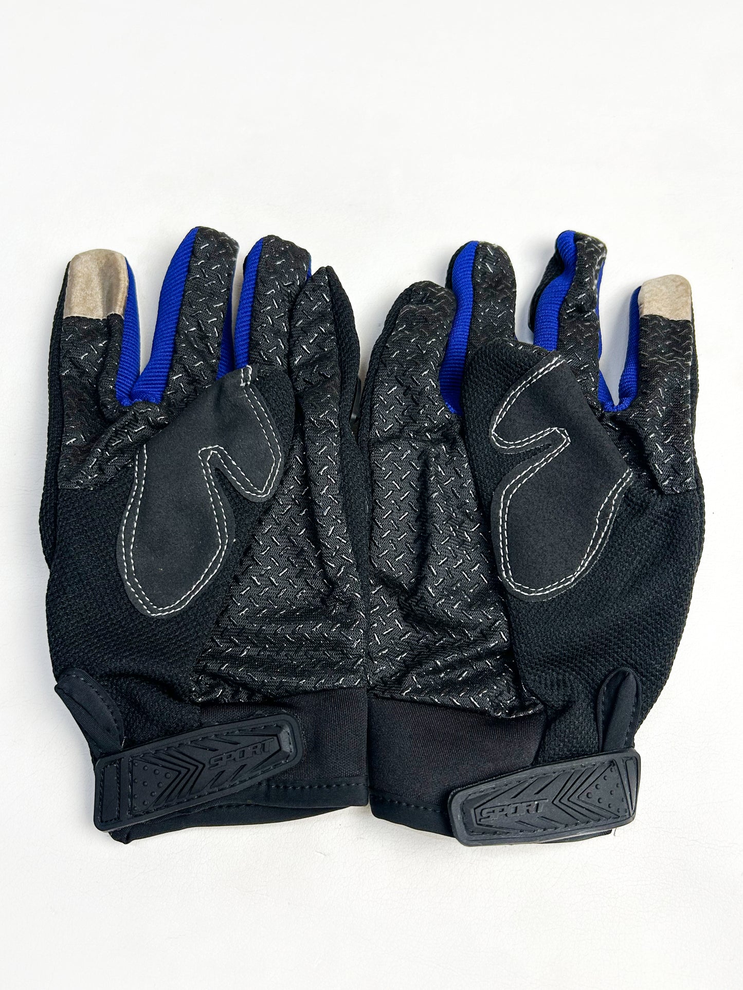 Blue Winter Gloves For Men / Full Finger Gloves / Bike Gloves for Men MG06