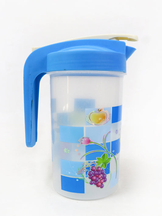 Plastic Printed Water Jug Blue