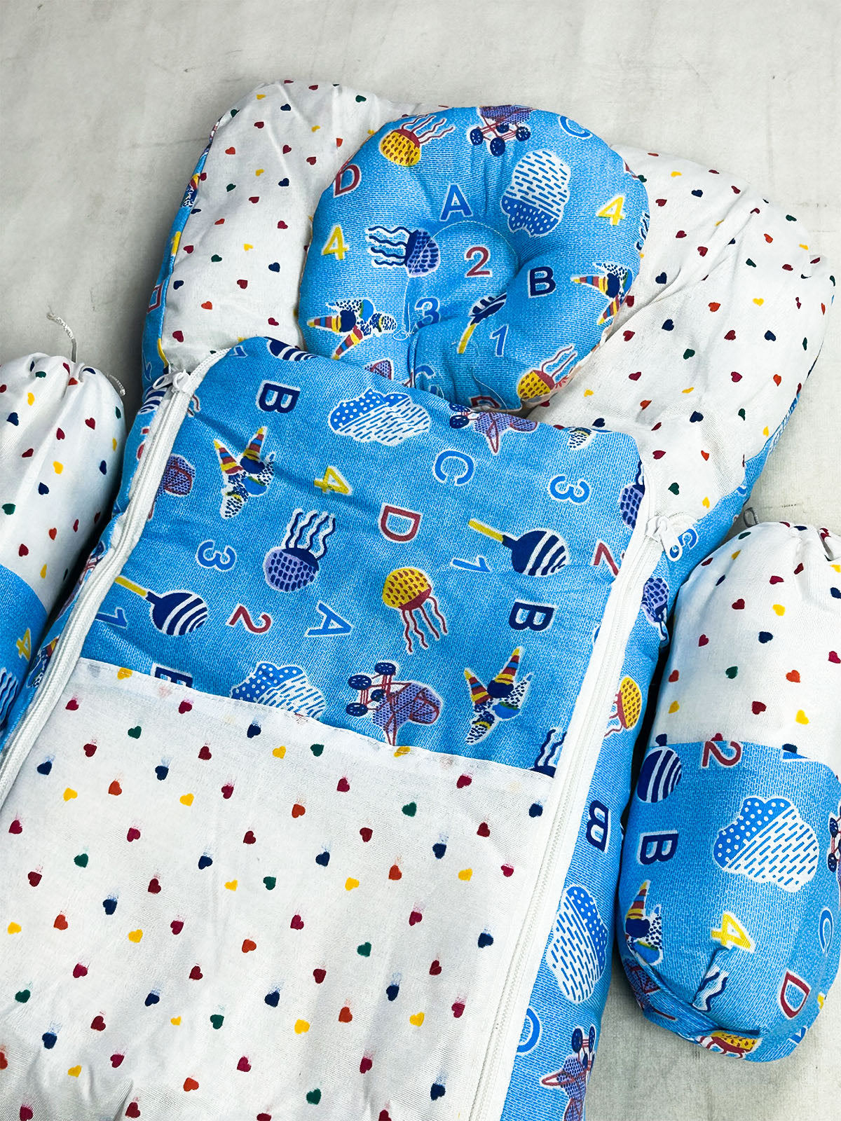 0Mth - 3Mth Sky Blue 4Pcs Gift Set for Newborn NBGS392