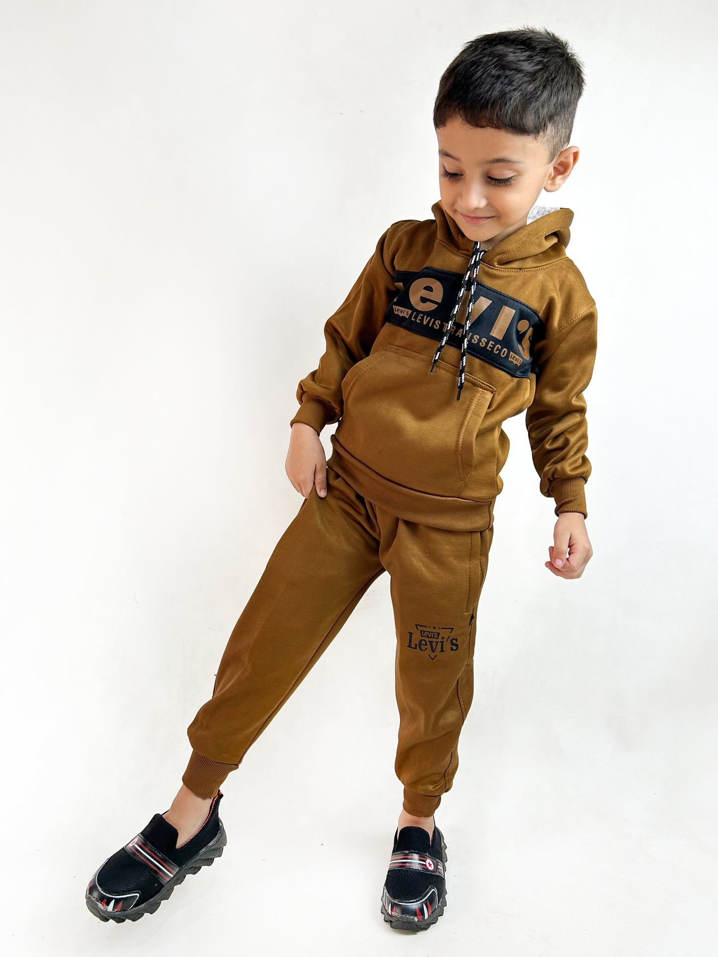 4Yr - 7Yrs Brown Track Suit For Boys AH KTR33